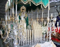 Detalles trono Virgen Nueva Esperanza