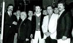 Paco Cobos y miembros de la Junta de Gobierno junto a Pérez Hidalgo