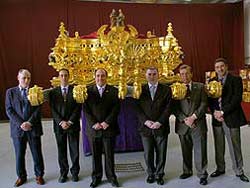Presentación del dorado del Trono del Nazareno del Perdón