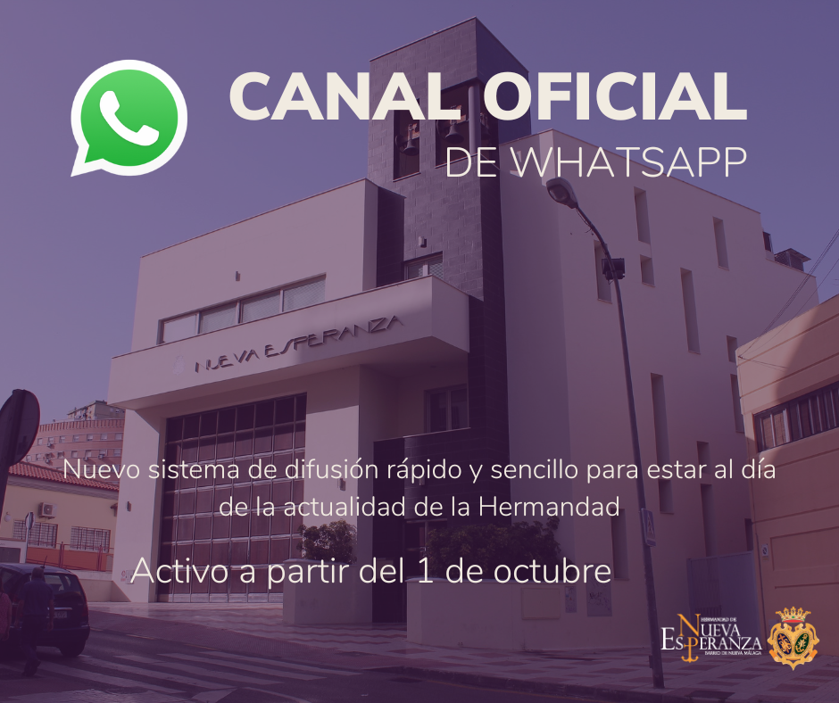 La Hermandad de Nueva Málaga estrena canal de WhatsApp